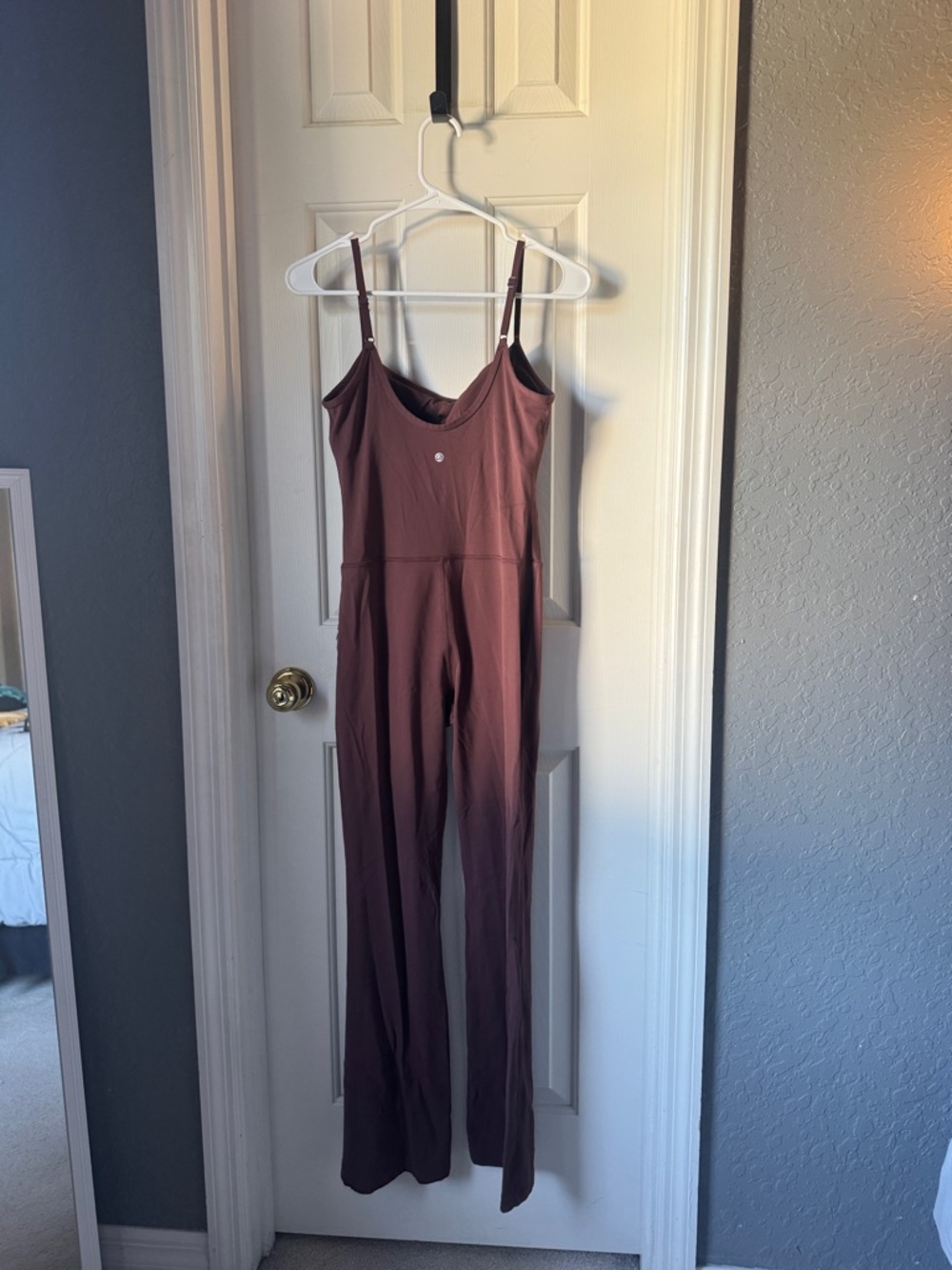 CRZ Yoga Women's Brown Spaghetti Strap Jumpsuit - Picture 2 of 7
